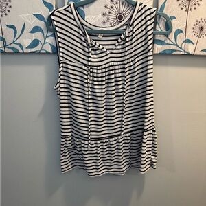 Como Vintage Striped Sleeveless Top Women’s Sz XXL EUC